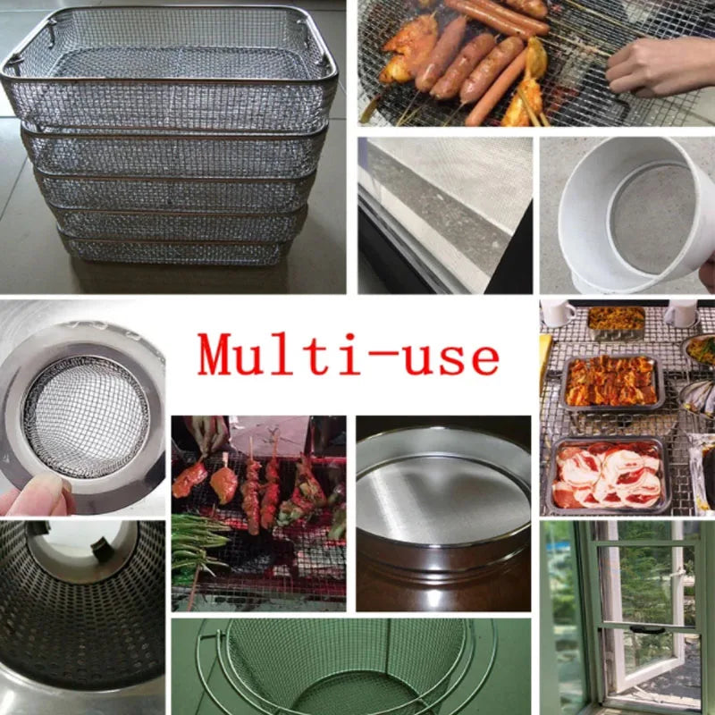 30x30cm Stainless steel Mesh filter mesh metal front repair fixed mesh filter woven wire sieve plate screen filter