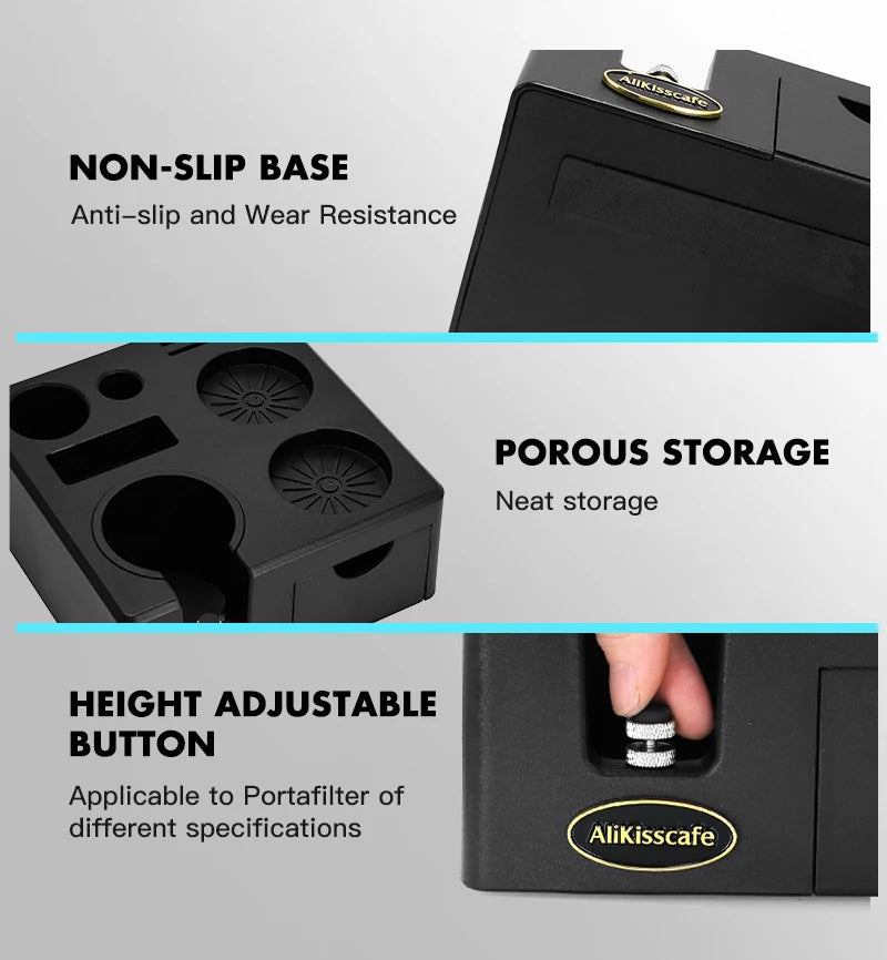 Coffee Tamping Station 51mm 54mm 58mm Portafialter Holder Stand Mat For Delonghi Breville E61 Espresso Accessories Barista Tools