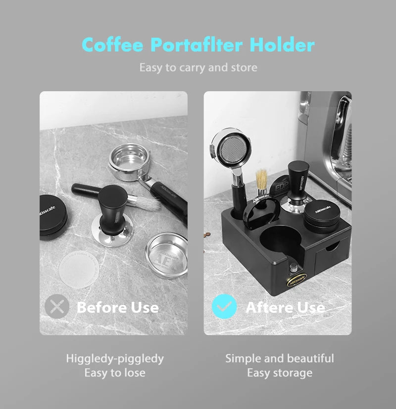 Coffee Tamping Station 51mm 54mm 58mm Portafialter Holder Stand Mat For Delonghi Breville E61 Espresso Accessories Barista Tools