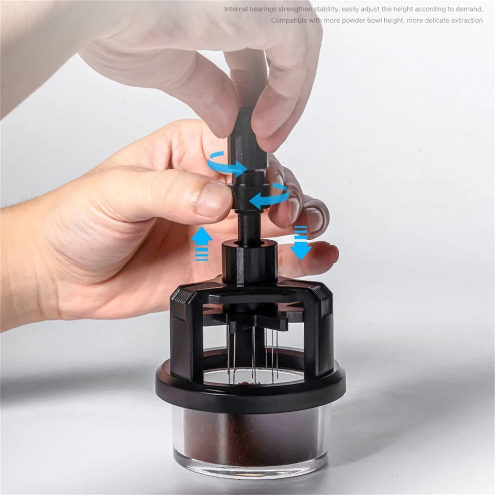 51mm 53mm 58mm Espresso Stirrer Adjustable Height Magnetic 10 Pin Espresso Stirrer Magnetic Dispenser Coffee Machine Accessories