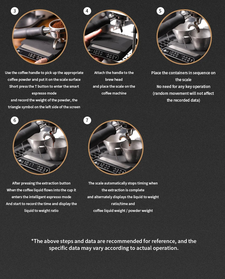 MHW-3BOMBER Smart Drip Espresso Coffee Scale with Auto Timer USB Charging Kitchen Electronic Scale Cafe Home Barista Accessories