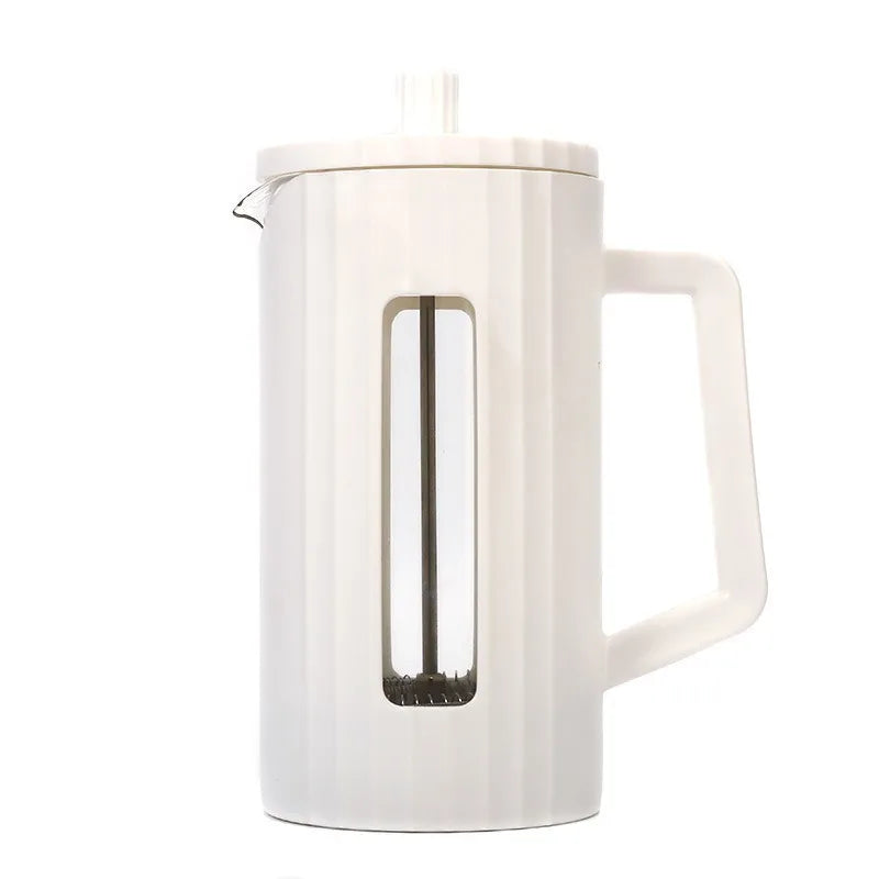 1000ML/ 600ML French Press Coffee Maker High Borosilicate Glass House Coffee Brewer Milk Foam Frother Barista Tea Maker