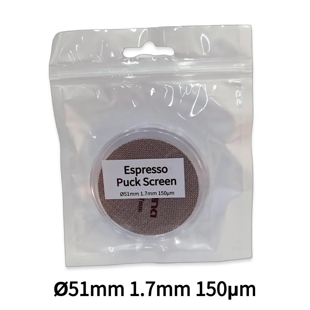 Punana Espresso Puck Screen Food-grade 316 Stainless Steel Espresso Filter Professional Barista Coffee Filter Mesh 51/53.3/58mm