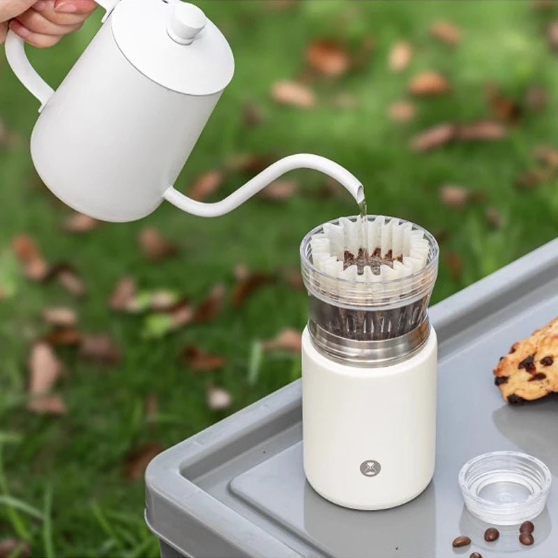TIMEMORE Crystal Eye Travel Brewer 300ml Portable Coffee Brewer Coffee Cup 2-in-1 Compatible with 155# Paper Filter