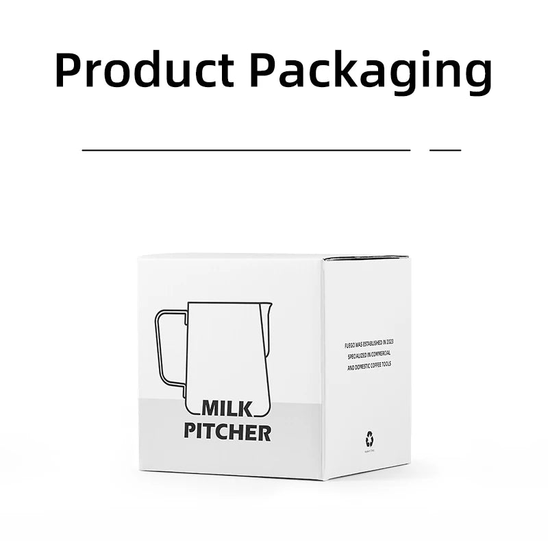 Fuego Milk Pitcher 350/600ml Coffee Latte Art Pitcher Stainless Steel Espresso Steaming Milk Frothing Jug Barista Accessories