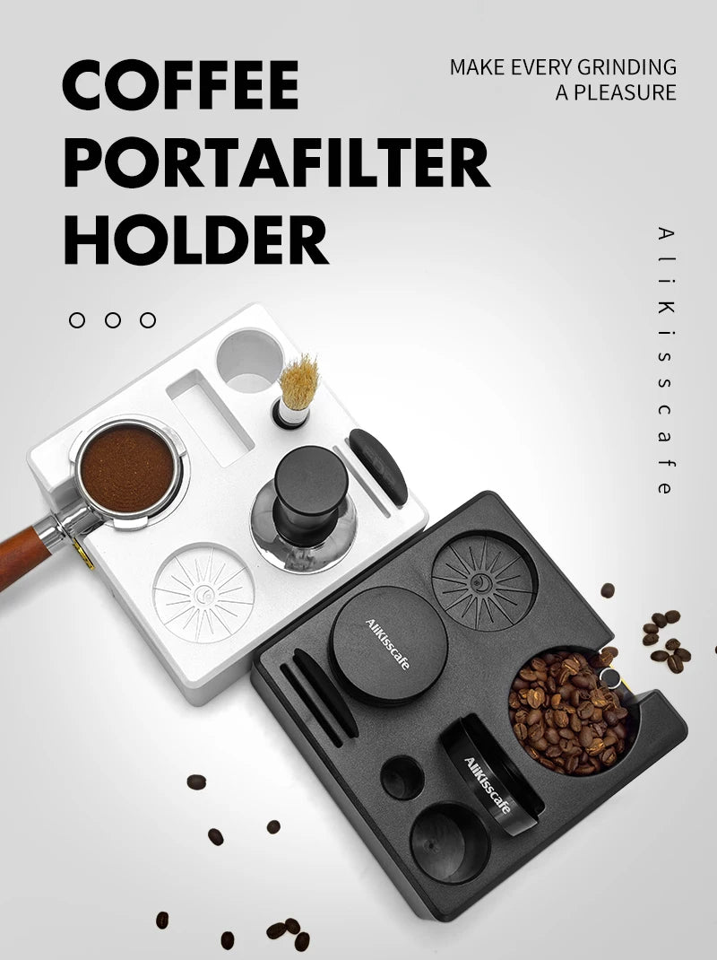 Coffee Tamping Station 51mm 54mm 58mm Portafialter Holder Stand Mat For Delonghi Breville E61 Espresso Accessories Barista Tools