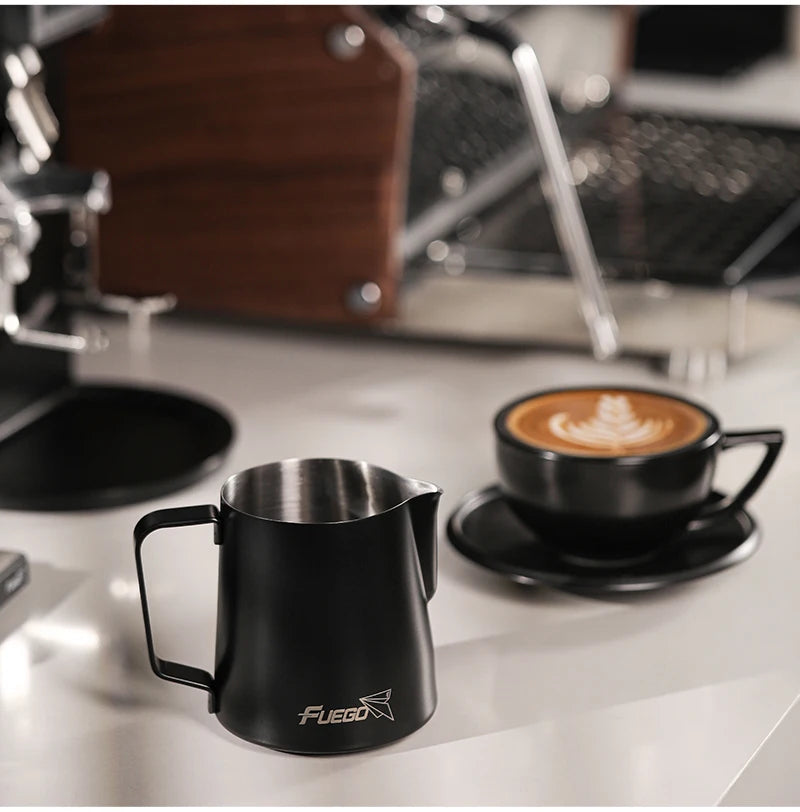 Fuego Milk Pitcher 350/600ml Coffee Latte Art Pitcher Stainless Steel Espresso Steaming Milk Frothing Jug Barista Accessories