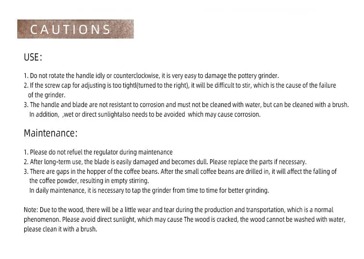 Antique Manual Coffee Grinder Hand Crank Bean Mill Classic Wooden Ceramic Burr Spice Muller Retro vintage Adjust Coffee Machine