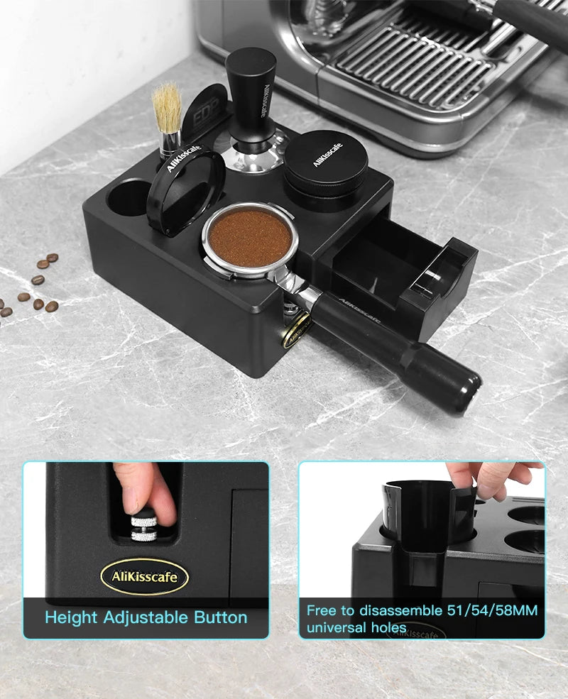 Coffee Tamping Station 51mm 54mm 58mm Portafialter Holder Stand Mat For Delonghi Breville E61 Espresso Accessories Barista Tools