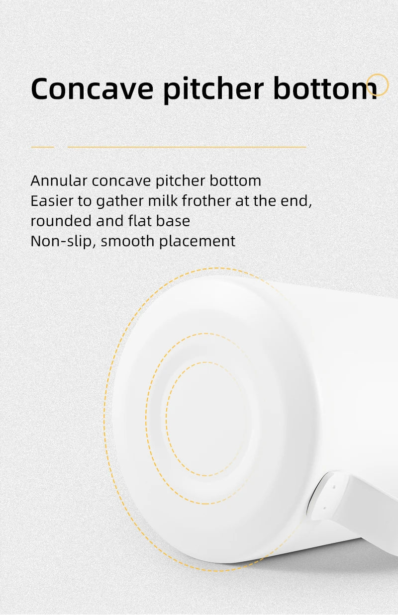 Fuego Milk Pitcher 350/600ml Coffee Latte Art Pitcher Stainless Steel Espresso Steaming Milk Frothing Jug Barista Accessories