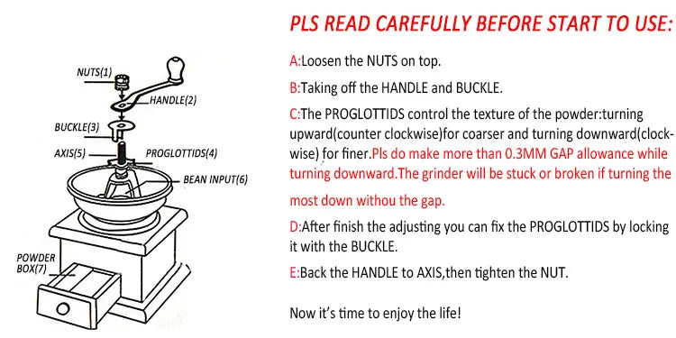 Antique Manual Coffee Grinder Hand Crank Bean Mill Classic Wooden Ceramic Burr Spice Muller Retro vintage Adjust Coffee Machine