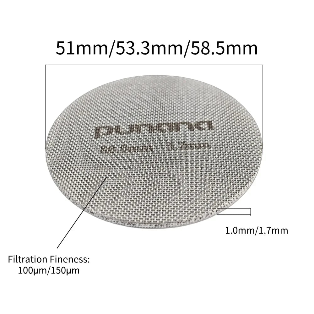 Punana Espresso Puck Screen Food-grade 316 Stainless Steel Espresso Filter Professional Barista Coffee Filter Mesh 51/53.3/58mm