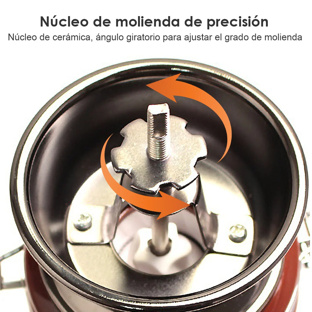 Manual Coffee Grinder Capacity Conical BurrInternal Adjustable Setting Ceramic Cup & Grinding Core French Press Coffee for Gift