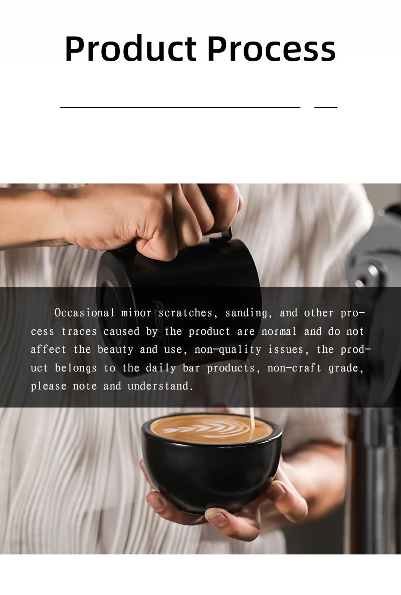 Fuego Milk Pitcher 350/600ml Coffee Latte Art Pitcher Stainless Steel Espresso Steaming Milk Frothing Jug Barista Accessories