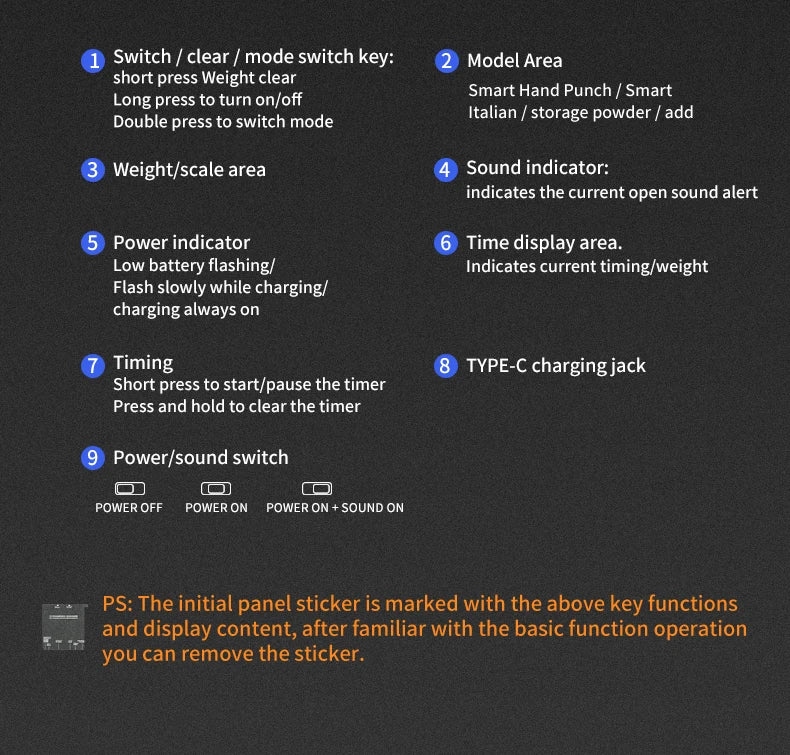 MHW-3BOMBER Smart Drip Espresso Coffee Scale with Auto Timer USB Charging Kitchen Electronic Scale Cafe Home Barista Accessories