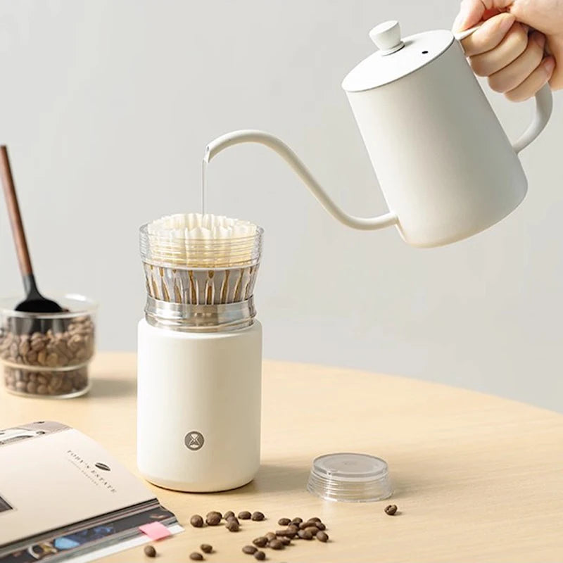 TIMEMORE Crystal Eye Travel Brewer 300ml Portable Coffee Brewer Coffee Cup 2-in-1 Compatible with 155# Paper Filter