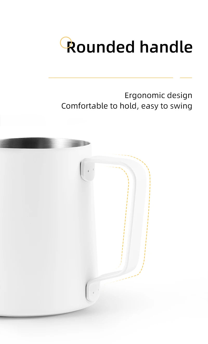 Fuego Milk Pitcher 350/600ml Coffee Latte Art Pitcher Stainless Steel Espresso Steaming Milk Frothing Jug Barista Accessories