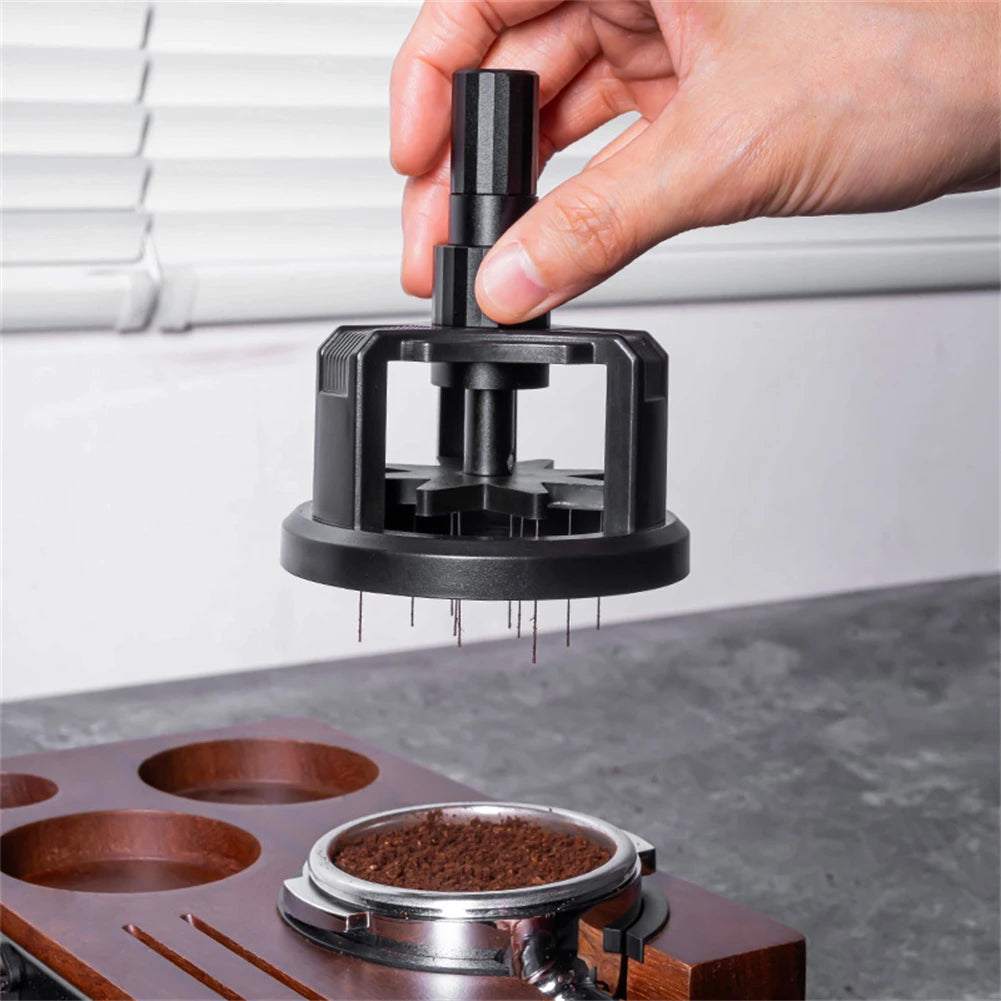 51mm 53mm 58mm Espresso Stirrer Adjustable Height Magnetic 10 Pin Espresso Stirrer Magnetic Dispenser Coffee Machine Accessories