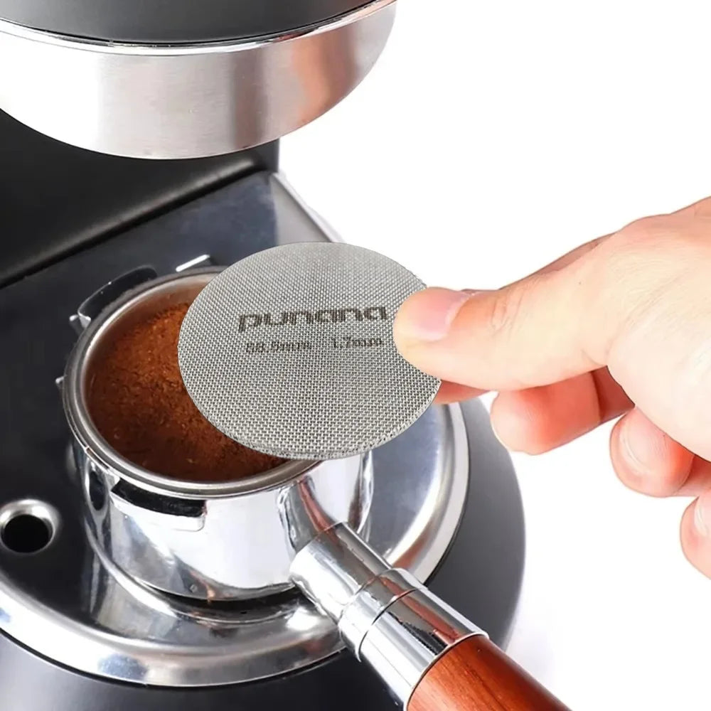 Punana Espresso Puck Screen Food-grade 316 Stainless Steel Espresso Filter Professional Barista Coffee Filter Mesh 51/53.3/58mm