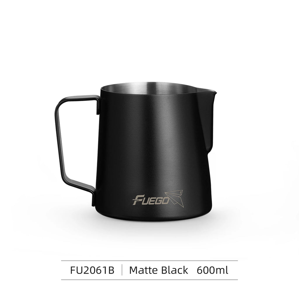 Fuego Milk Pitcher 350/600ml Coffee Latte Art Pitcher Stainless Steel Espresso Steaming Milk Frothing Jug Barista Accessories